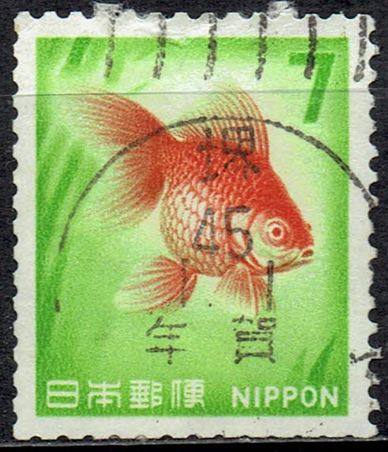 新金魚7円の年賀文字ズレ年賀機械印