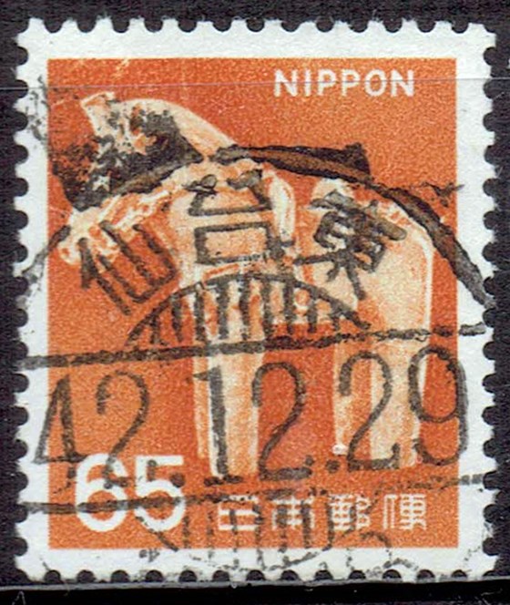 新はにわの馬65年の昭和42年発行年仙台局櫛型印